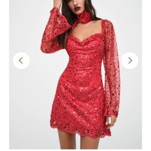 NWOT for love and lemons Gwendolyn Mini Dress